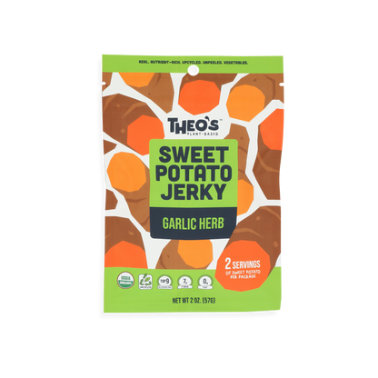 Organic Veggie Snacks | Sweet Potato Jerky - THEO's Plant-Based