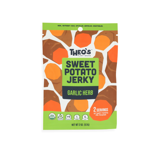 Organic Veggie Snacks | Sweet Potato Jerky - THEO's Plant-Based
