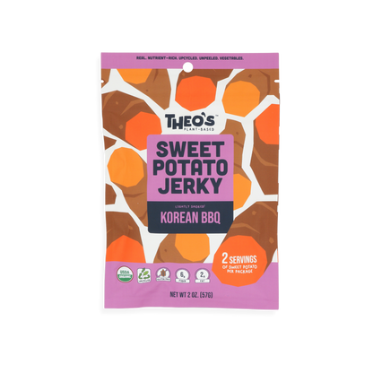 Organic Veggie Snacks | Sweet Potato Jerky - THEO's Plant-Based