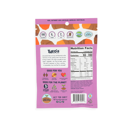 Organic Veggie Snacks | Sweet Potato Jerky - THEO's Plant-Based